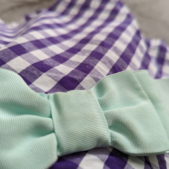Janie and Jack Purple Checkered Dress - Picture 4 of 4